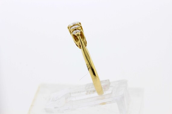 Five Diamond Row 18K Gold Ring  View 3