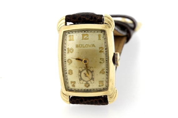 1950s Vintage Bulova Wrist Watch Gold Filled case - image 2