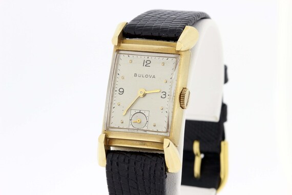 14K Gold Bulova Wrist Watch  - image 1