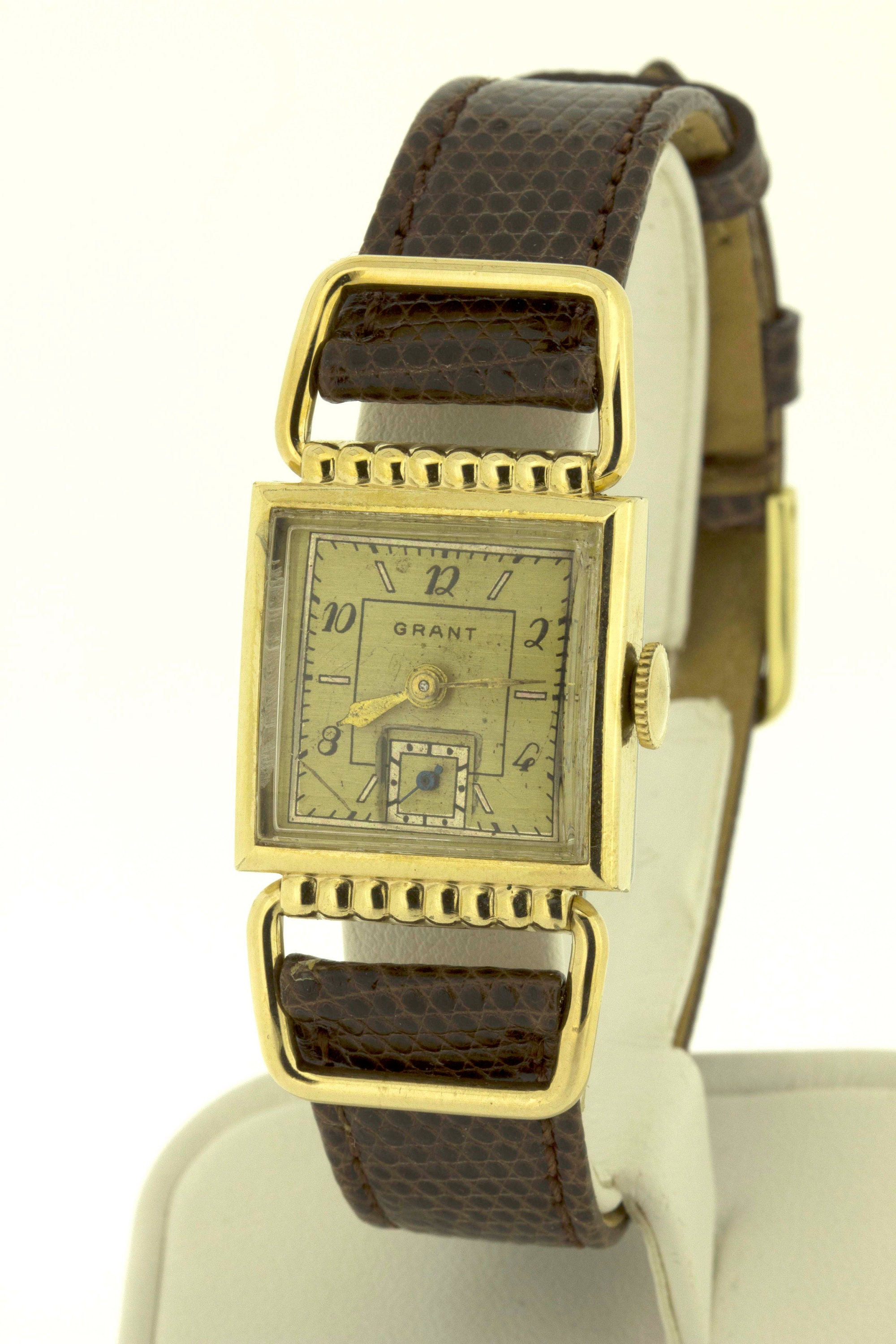 Vintage 10K Rolled Yellow Gold Plate Grant Wrist Watch 7
