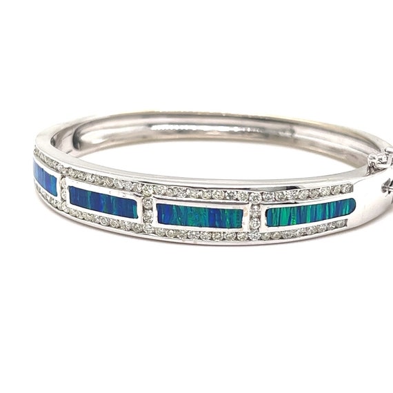 Opal and Diamond Bangle - image 4