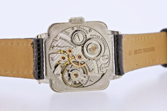 1920s Gold Filled Illinois Wrist Watch Engraved C… - image 9