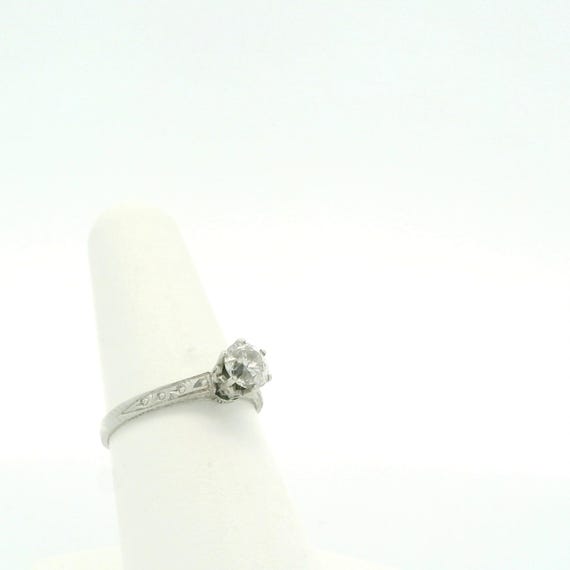 1930's Solitaire Diamond Ring - image 7