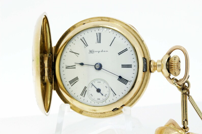 Hampden Ladies Pocket Watch Gold Filled Etsy