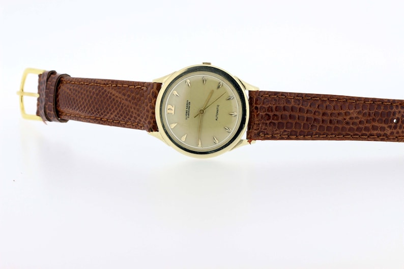 1960s Ulysse Nardin Chronometer Automatic Wrist Watch 14K Gold image 7