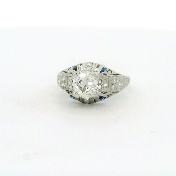 1920s Platinum Diamond Ring - image 3