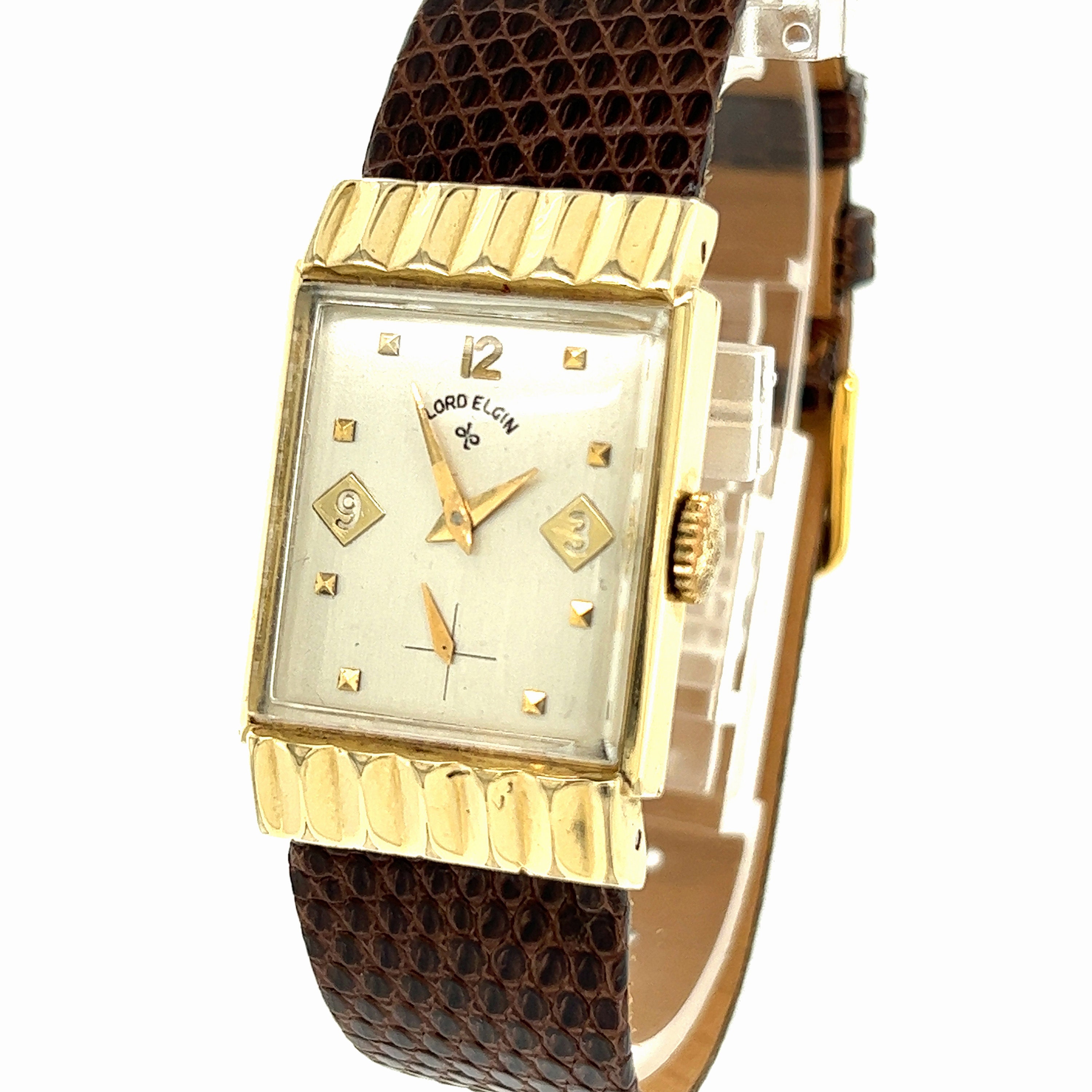 Reloj banado en oro de 14 quilates de Lord Elgin Etsy Mexico