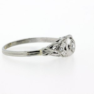 14K Trio Diamond Ring with Octagonal Head image 2