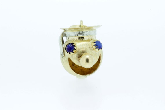 Smiling Clown Charm 18K Gold