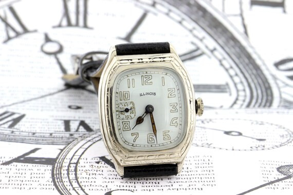 Vintage 14 Karat Gold Filled Illinois Wrist Watch… - image 7
