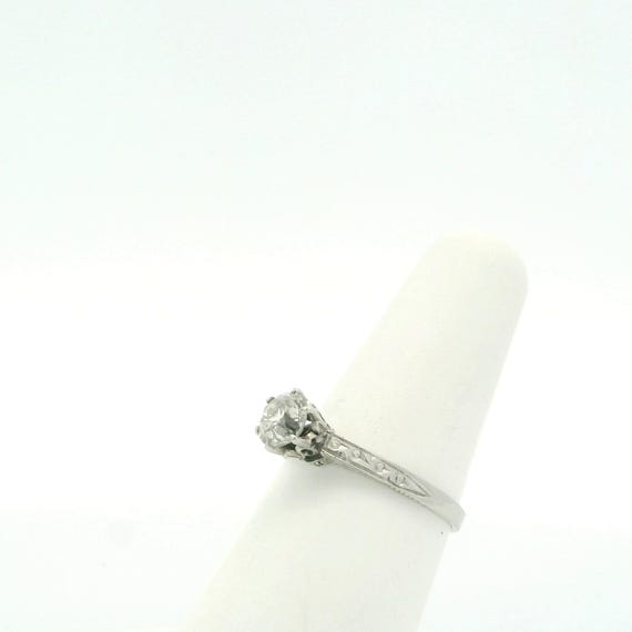 1930's Solitaire Diamond Ring - image 10