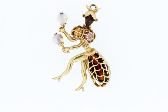 Maraca Dancer Charm with Gemstones
