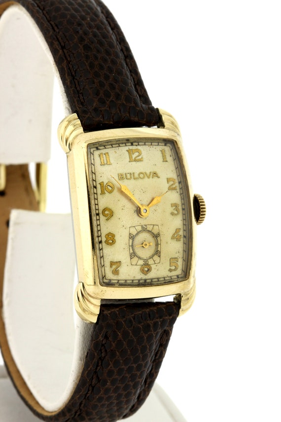 1950s Vintage Bulova Wrist Watch Gold Filled case - image 7