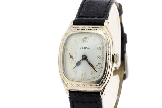 Vintage 14 Karat Gold Filled Illinois Wrist Watch… - image 8