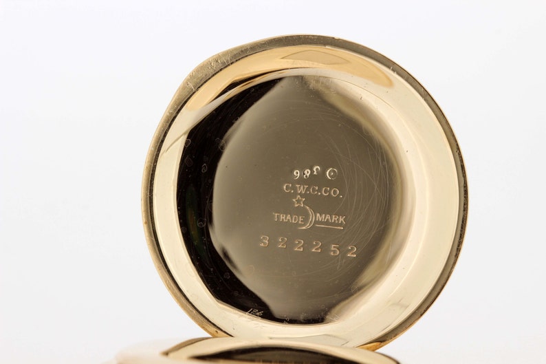 Gold Filled Elgin Pocket Watch with Engraved Bird Etsy