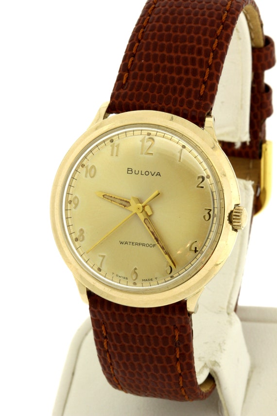 Vintage 10K Gelbgold filled Bulova Armbanduhr Etsy