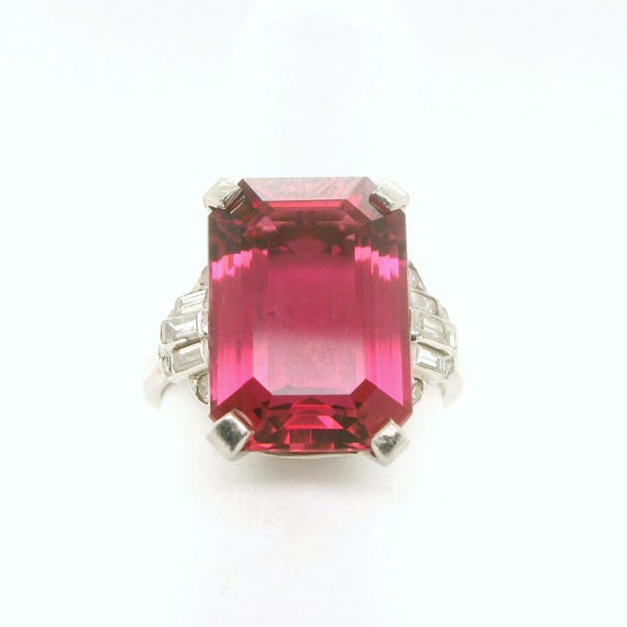 Platinum Tourmaline Ring - image 1