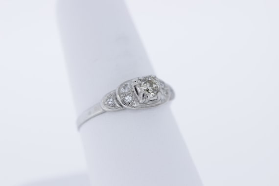 3 Tiered Diamond Platinum Ring - image 2