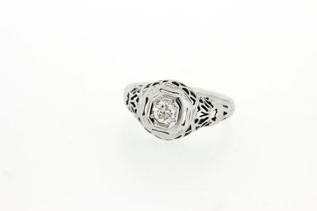 Fish Scale Diamond Ring - Etsy