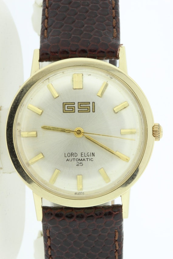 1950s 14K Yellow Gold Lord Elgin Automatic 25 Jewe