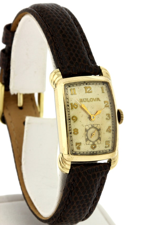 1950s Vintage Bulova Wrist Watch Gold Filled case - image 8