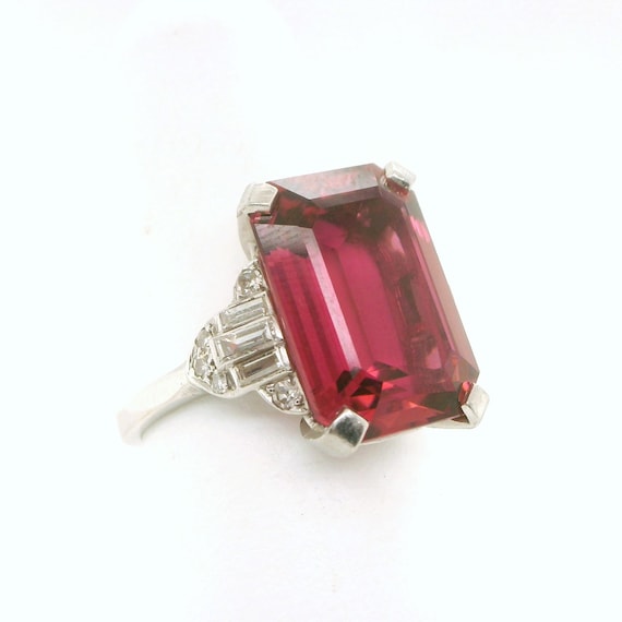 Platinum Tourmaline Ring - image 4