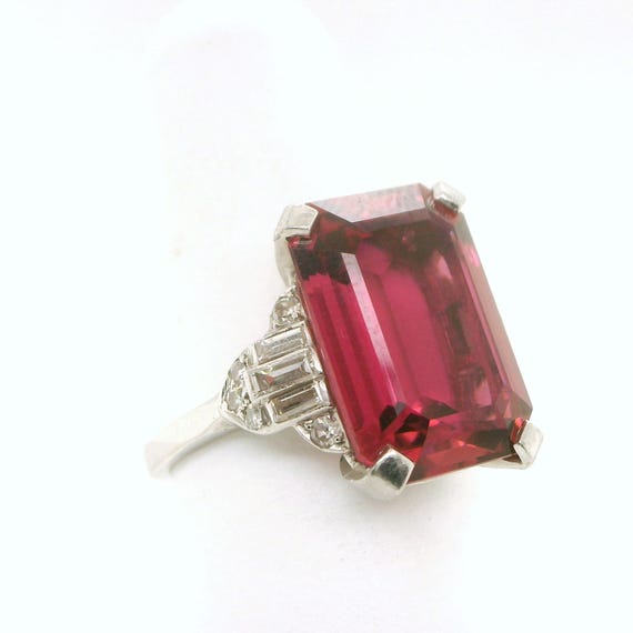 Platinum Tourmaline Ring - image 7