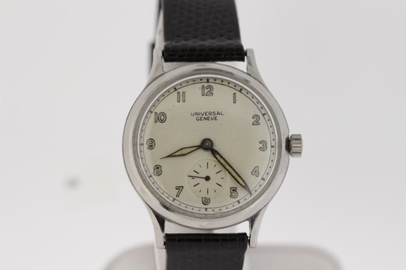Stainless Steel Universal Geneve 1930s Wrist Watch