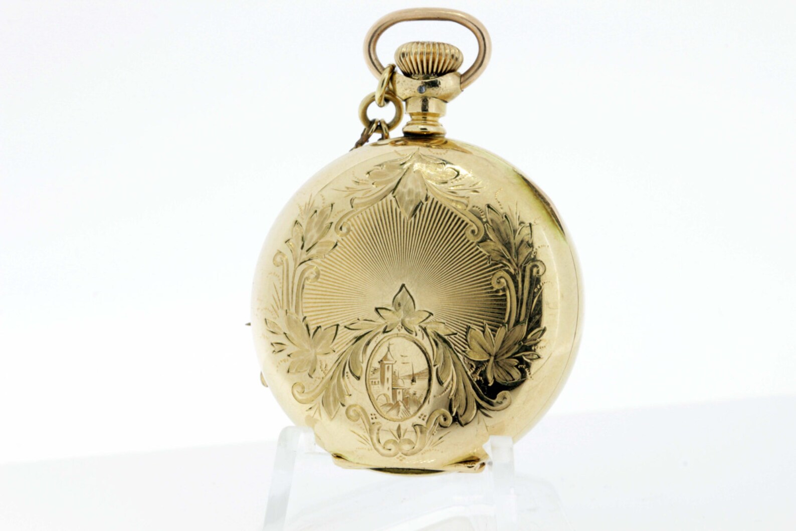 Hampden Ladies Pocket Watch Gold Filled Etsy