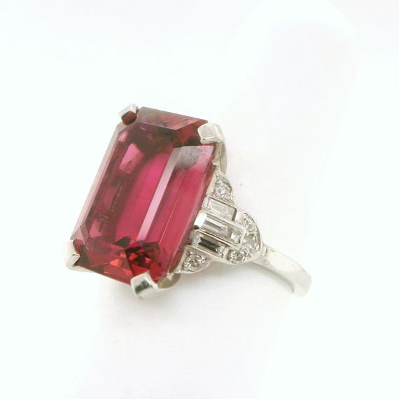 Platinum Tourmaline Ring - image 3
