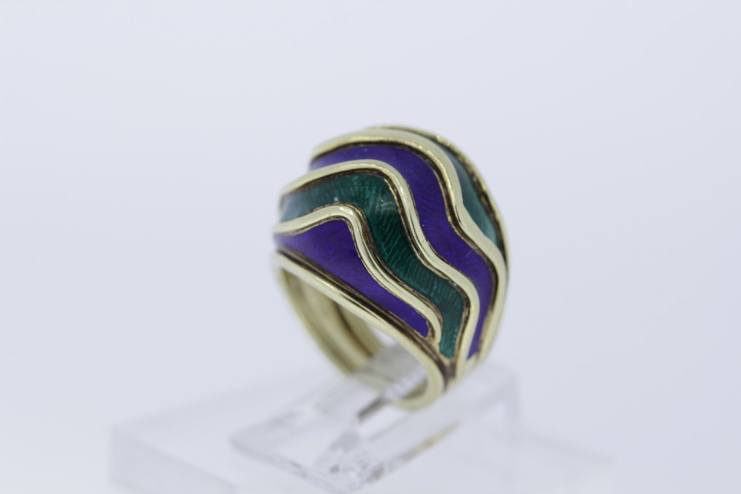 Enamel 2024 wave ring
