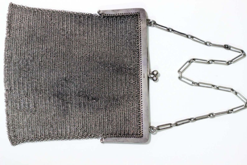 Sterling Silver Chain Link Purse 1920s Etsy