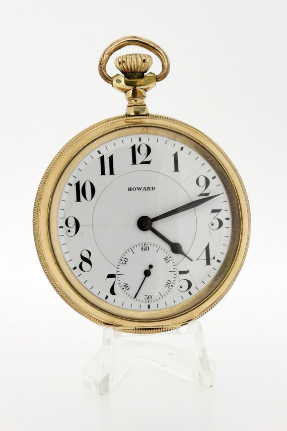 Vintage Howard Pocket Watch Gold Filled 17 Jeweled