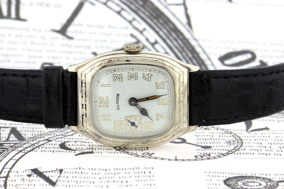 Vintage 14 Karat Gold Filled Illinois Wrist Watch… - image 6