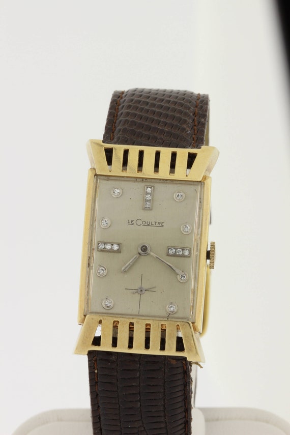 18K Yellow Gold Diamond Dial Lecoultre Wrist Watch Etsy Canada