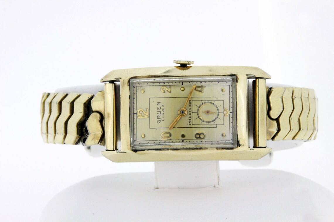 10K Gold Filled Gruen Curvex Precision Wrist Watch Etsy
