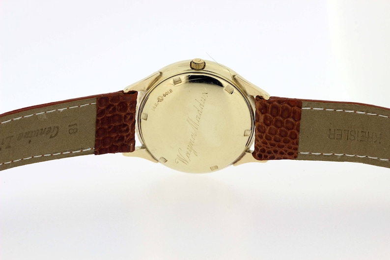 1960s Ulysse Nardin Chronometer Automatic Wrist Watch 14K Gold image 5