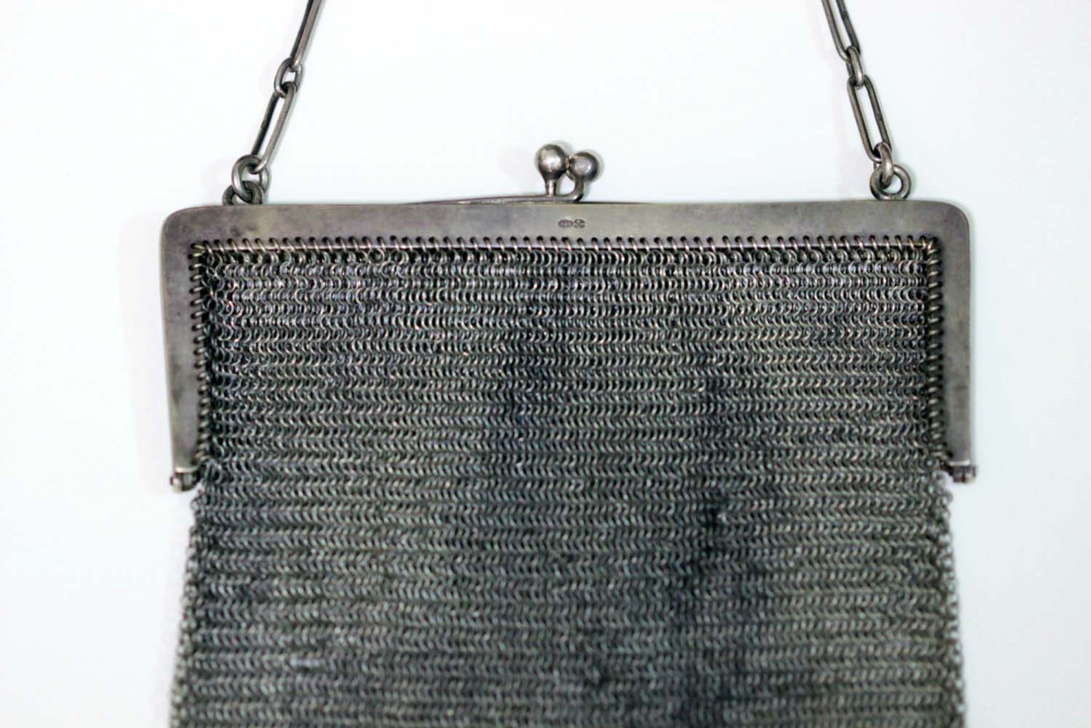 Sterling Silver Chain Link Purse 1920s Etsy