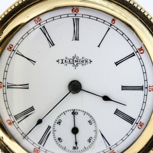 Gold Filled Vintage Pocket Watch by Illinois Watch CO