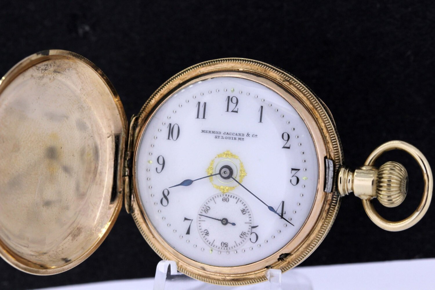 14K Gold Pocket Watch With Farm House Engraving Etsy Singapore