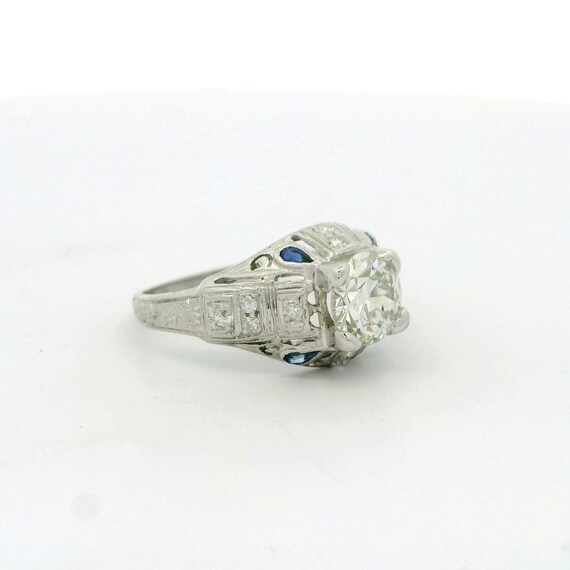 1920s Platinum Diamond Ring - image 2