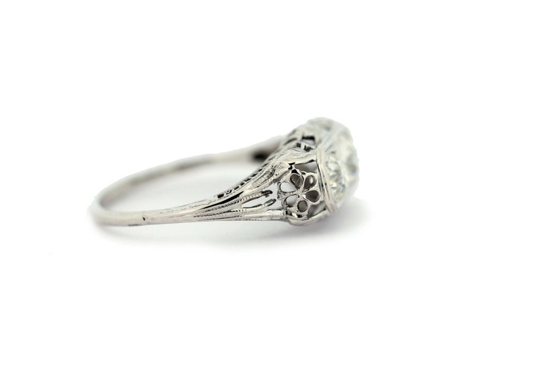 Daisy Filigree Diamond Ring 14K Gold image 3