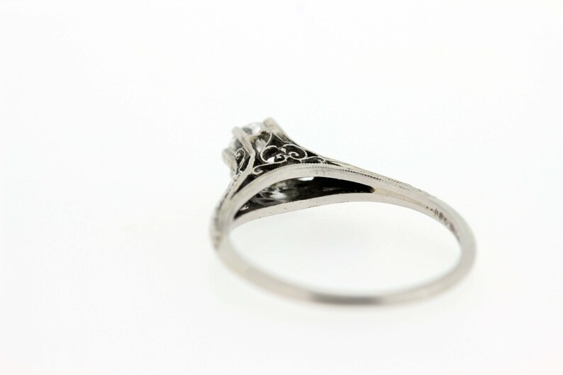 18K Gold Diamond Solitaire Ring image 4