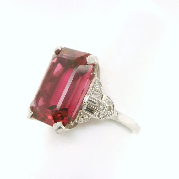 Platinum Tourmaline Ring - image 5