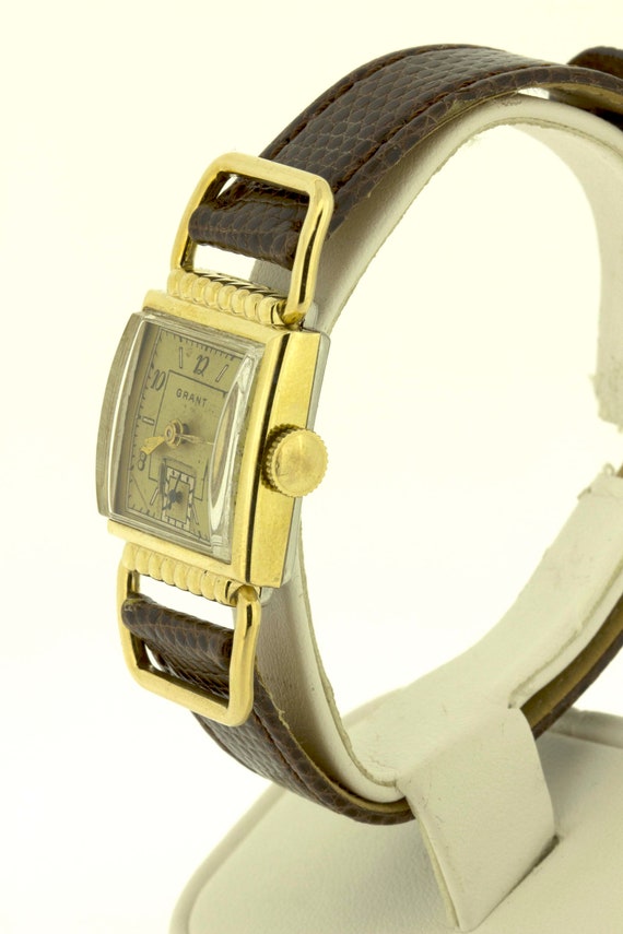 Vintage 10K Rolled Yellow Gold Plate Grant Wrist … - image 4