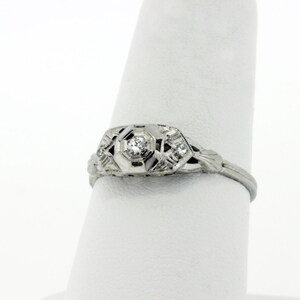 14K Trio Diamond Ring with Octagonal Head image 3