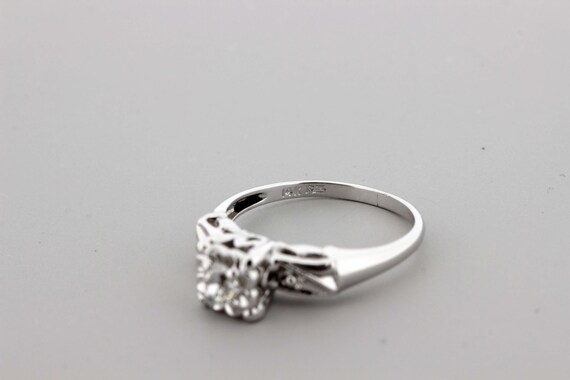 Quarter Carat Diamond Solitaire Ring 14K Gold  - image 2