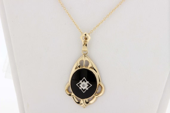 14K Onyx and Diamond suite  - image 2