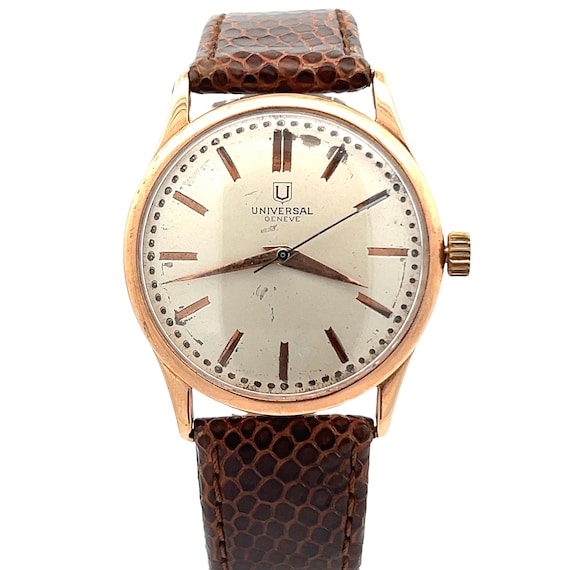 Universal Geneve 18k Rose Gold Watch