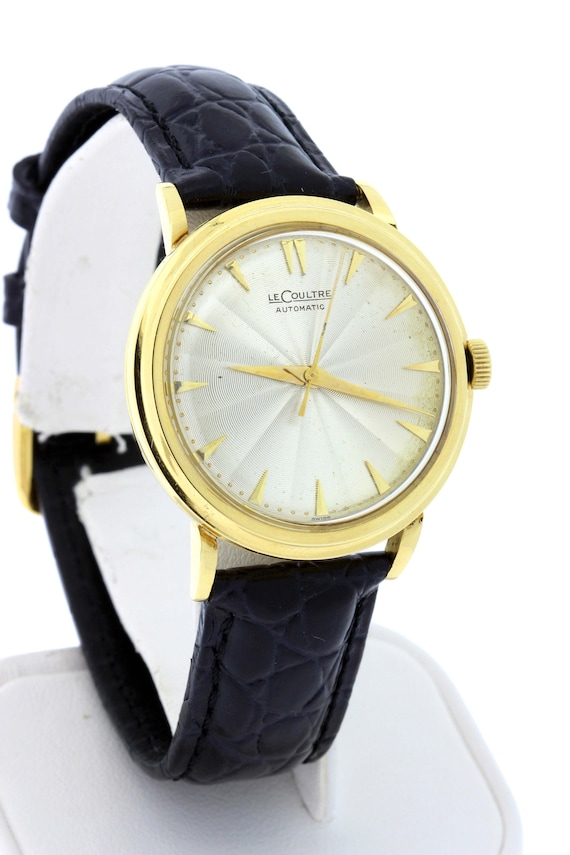 18K Yellow Gold LeCoultre Wrist Watch with Guilloc